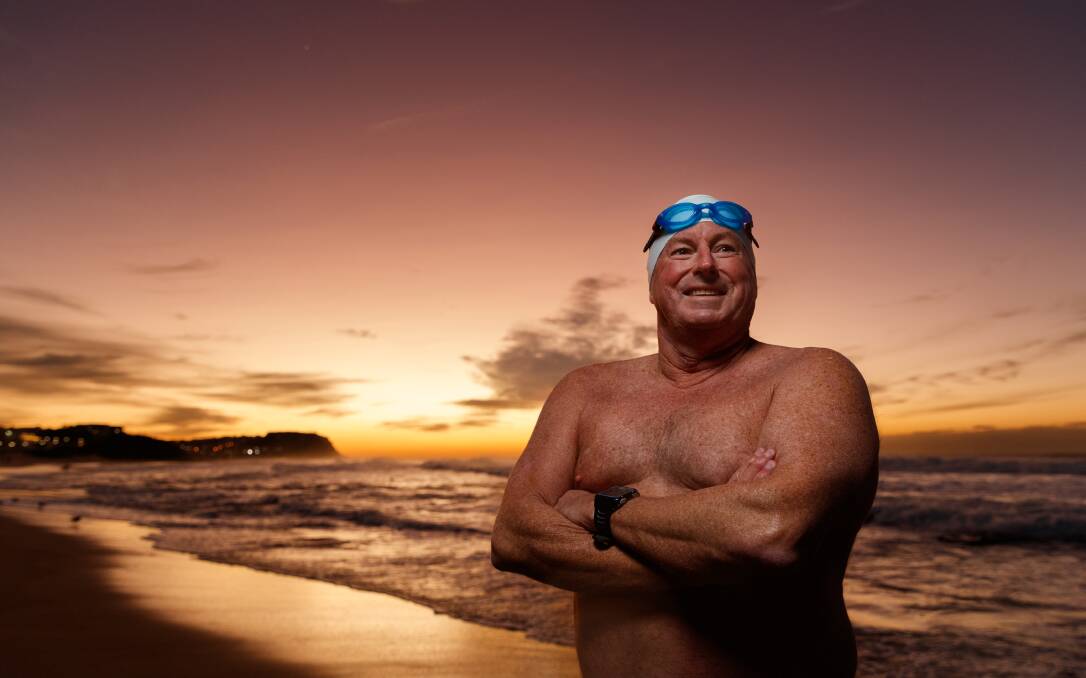 High tide: "I don't want to get hung up on time but if conditions go well it might be 11 hours of swimming," says Craig Clarke, at Merewether this week, of his upcoming English Channel attempt. Picture: Max Mason-Hubers