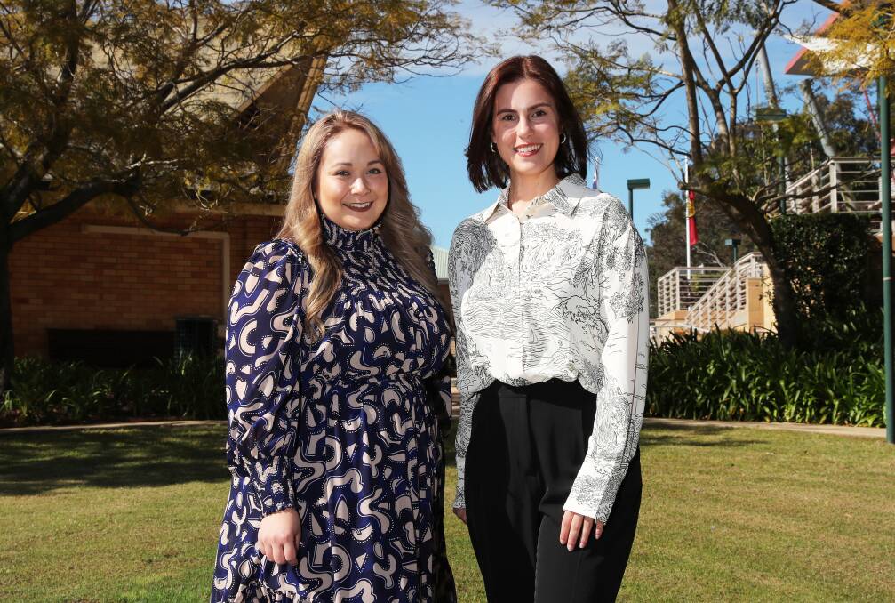  Gen Collective president Kate Bernardino, left, and vice president Emilia Cardillo, who are organising the Level Up summit. Picture by Peter Lorimer 