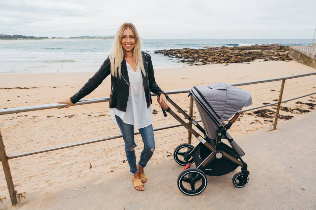 Walking inspiration: Yvette Sinclair, managing director of Saint Infans, with the firm's Puggle stroller. 