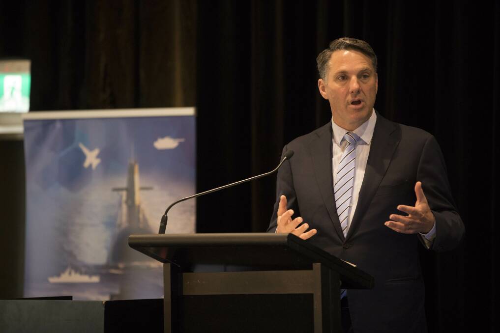 Defence strategy: Federal shadow minister for defence Richard Marles at the Hunter Defence conference. Picture: Peter Stoop