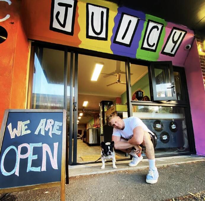 Jackson Blanch outside his store, Juicy Records, which he was forced to close after multiple lockdowns. Picture: Supplied 