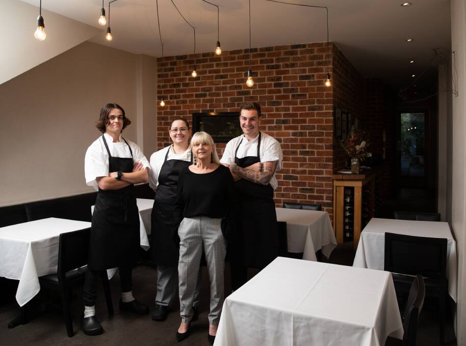 Change: "We'll build on what is here," says new Subo owner Kay Roberts, with chefs Kurtis Fawcett, left, Lauren Lovic and Cooper Hague. Picture: Marina Neil 