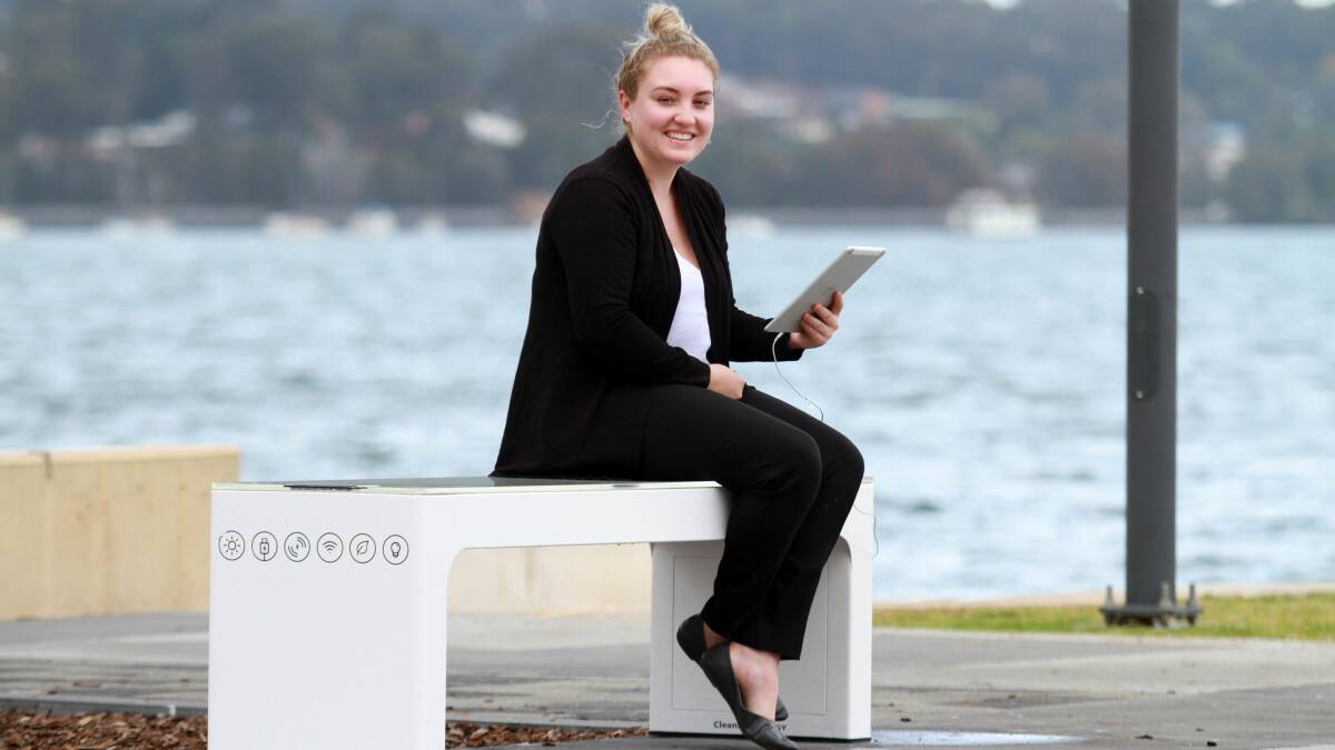 Solar-powered smart bench unveiled on foreshore