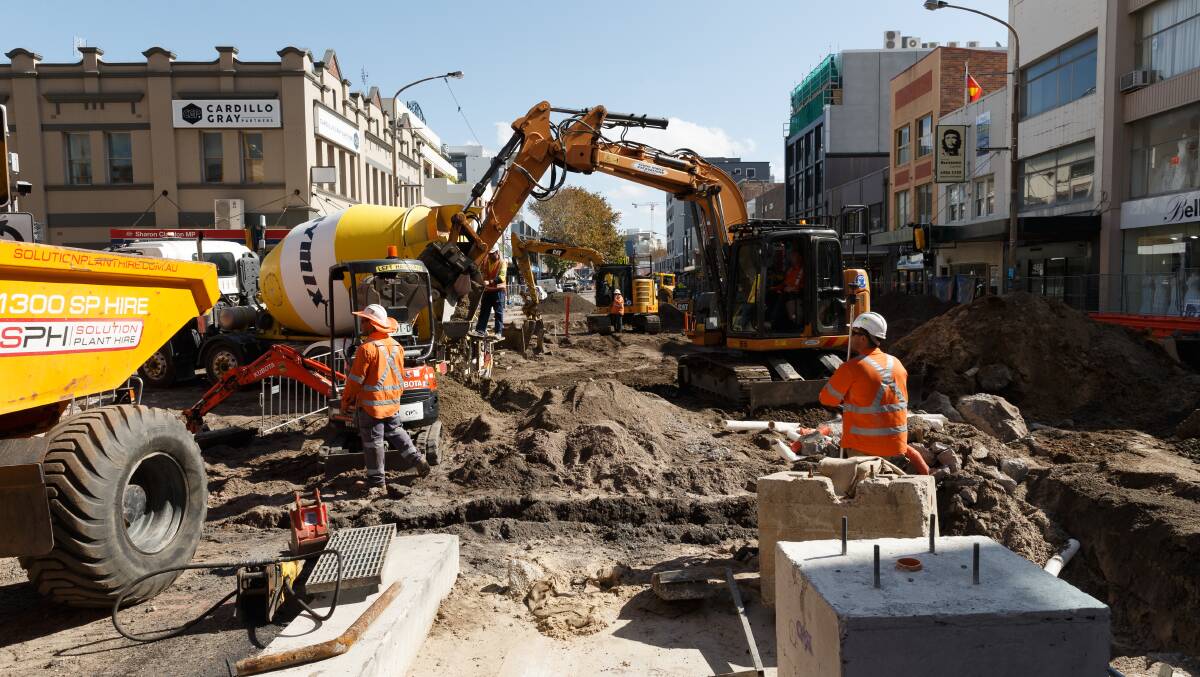 The construction of light rail on Hunter Street has created financial pressure for many small to medium businesses operating in the CBD. 