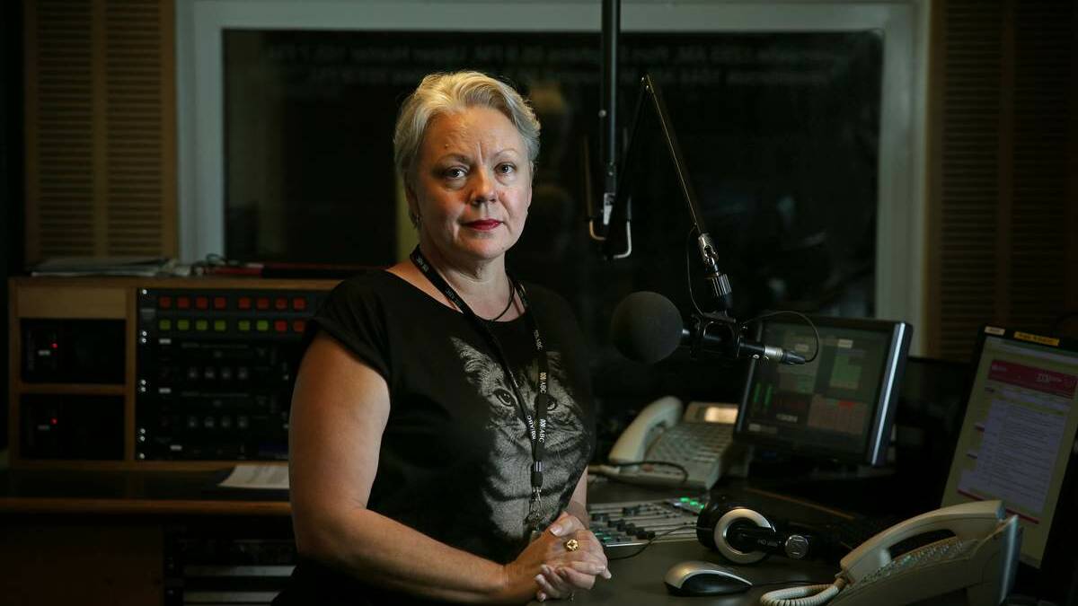Carol Duncan in the studio at ABC Radio 1233. 