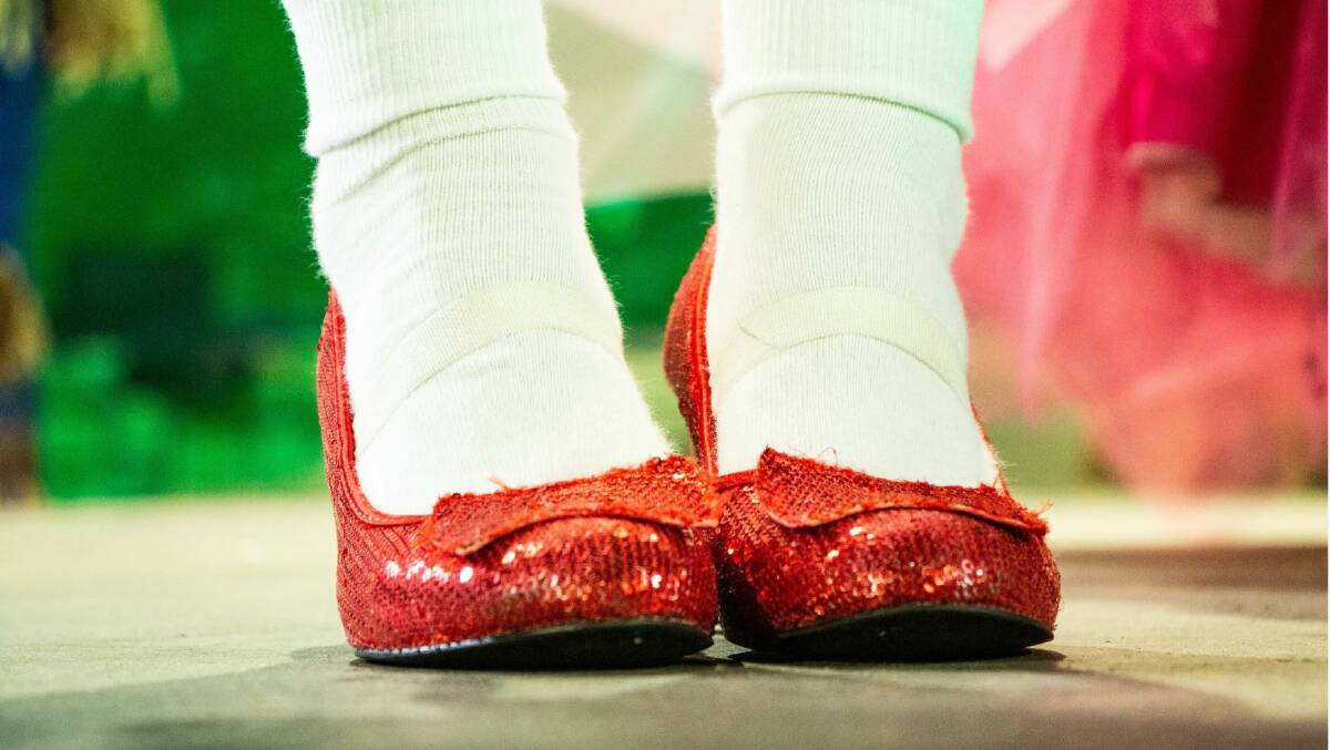 NO PLACE LIKE HOME: Dorothy's magic shoes. The stage show is playing in Newcastle until Sunday.