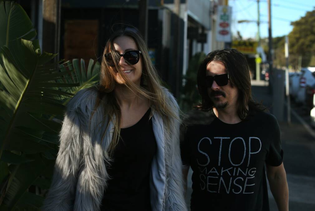 BACK HOME: Jackie Gillies was spotted heading to brunch in Newcastle on Sunday with husband Ben Gillies. Picture: Marina Neil