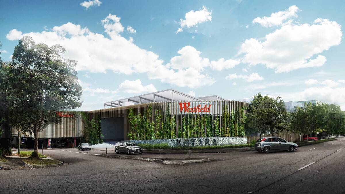 CHANGES: An artist's impression of the Northcott Drive Westfield Kotara entrance after the expansion is complete.