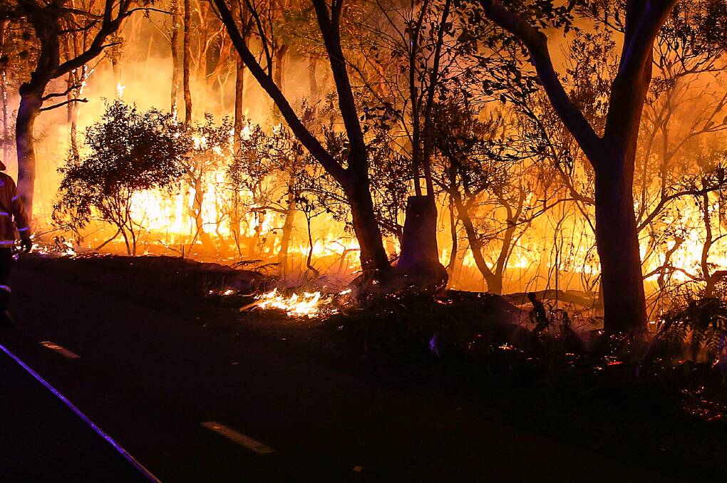 File photo of previous Fernleigh Track fire. 