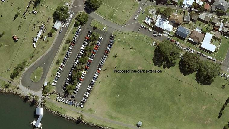 PROPOSAL: The site of the proposed car park extension, to the east of the current car park. Picture: Newcastle City Council
