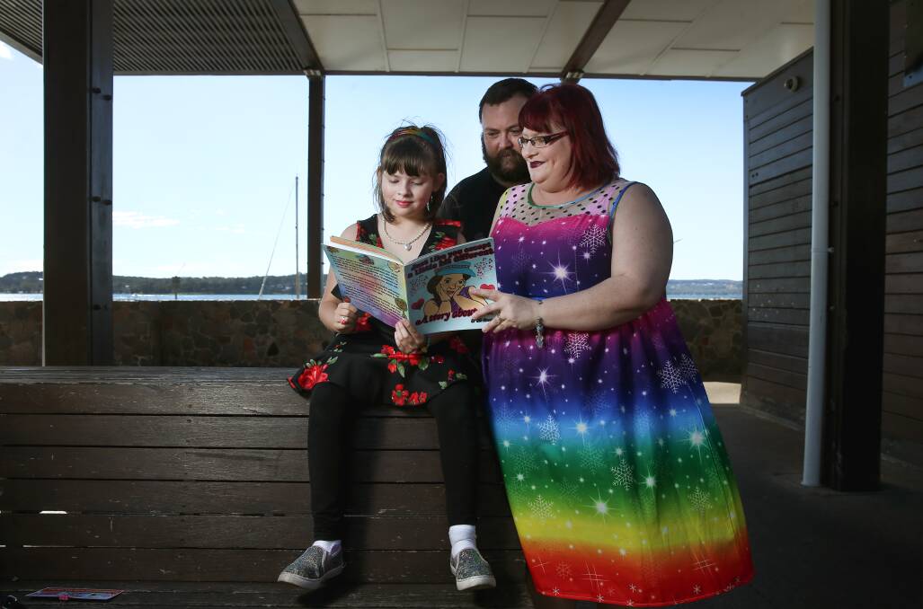 Future: Alexis, Chris and Dyan Henry. Mrs Henry has ADHD and recently received her own diagnosis of autism. "I knew there was something wrong my whole life. It was difficult and I want better for Lexi." Picture: Marina Neil