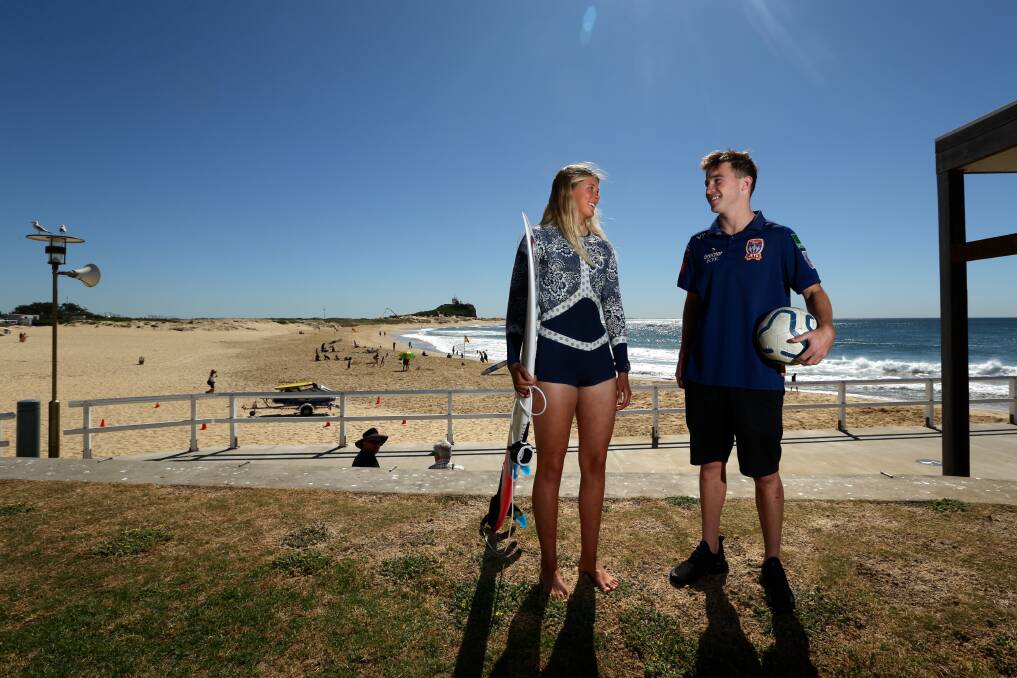 Next chapter: Amelie Bourke and Jack Simmons are "excited" to see what the future holds for them. Picture: Jonathan Carroll