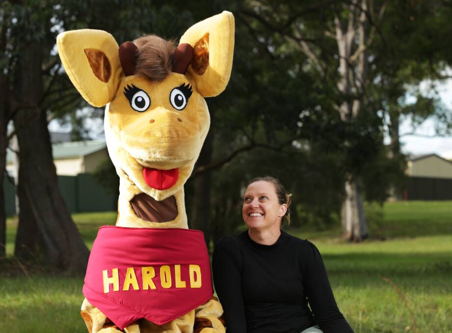 Harold heartland: Sarah Gray said about 28,000 Hunter students attended Life Education Australia programs and met its mascot each year. Picture: Simone De Peak
