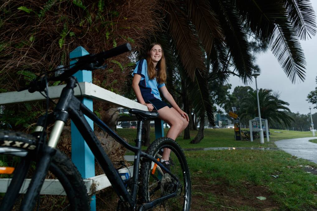 Together: Cerys Smith said she wanted to help improve the bike path around Lake Macquarie for the entire community. "It's really something that could make a big difference and help out people." Picture: Max Mason-Hubers