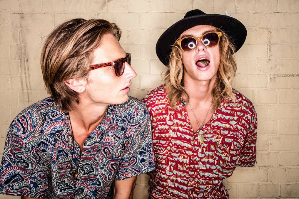 In tribute: Brothers Oli and Louis Leimbach from Sydney indie band Lime Cordiale will perform at Newcastle High between 11.45am and 12.15pm on Friday. They will also play The Cambridge on Friday night.