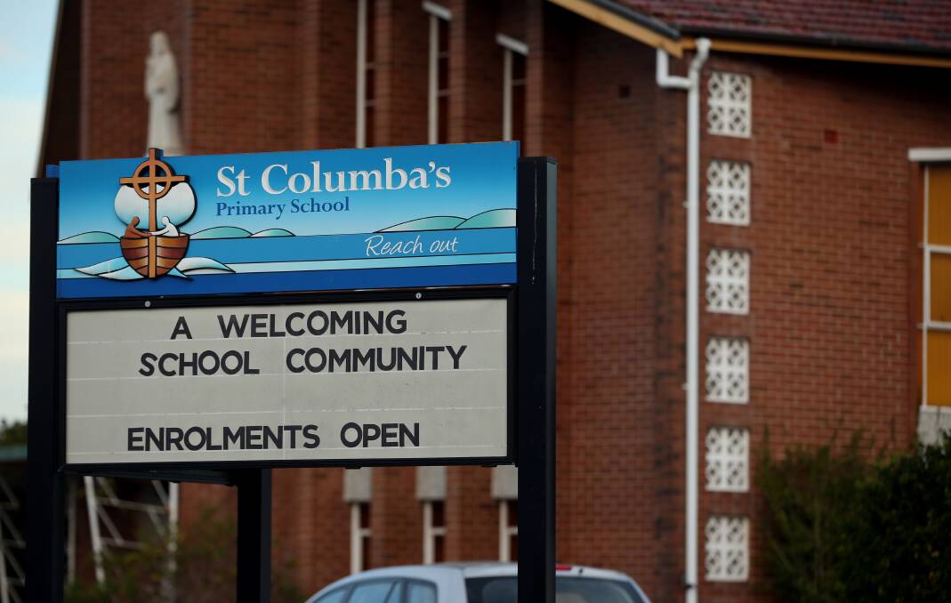 Growth: St Columba's has 239 students, up from 191 in 2016. Diocese chief executive Sean Scanlon said there was unprecedented demand for its inner city schools and the diocese was looking for new sites. Picture: Simone De Peak