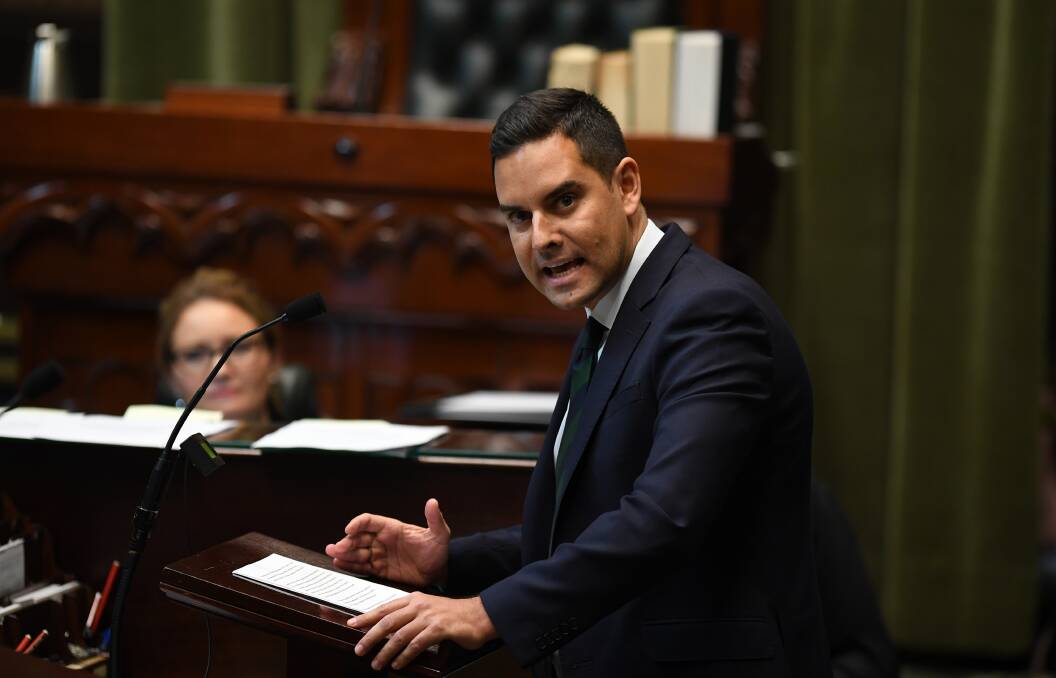 NSW Member for Sydney Alex Greenwich in the Legislative Assembly. Picture: AAP, Joel Carrett. 