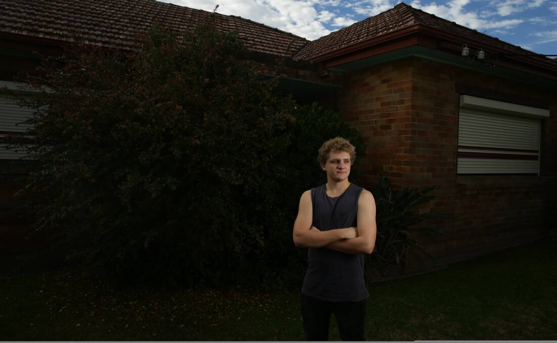 Tough: Connor Richardson recently paused his repayments for an online diploma in paramedical science to get his car fixed. Picture: Jonathan Carroll