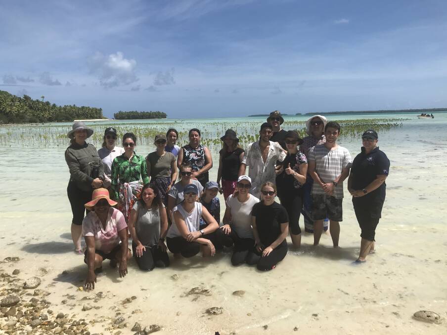 Changes: Students on the 18 day study trip learned first hand about the Pacific experiencing more severe and frequent cyclones, sea level rises and coral bleaching. 