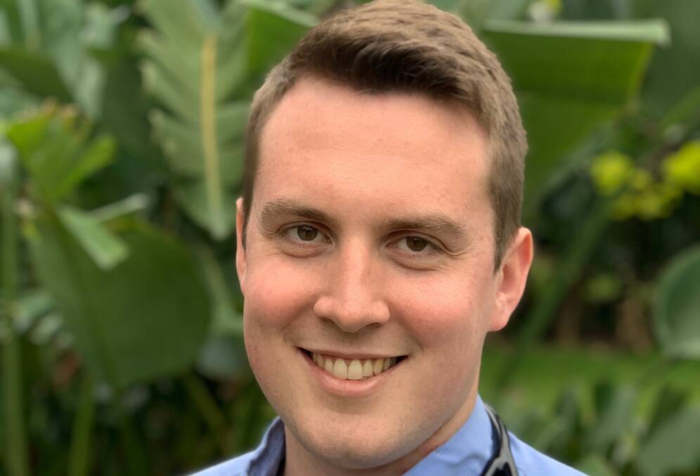 Challenger: Dr Gordon Reid said he would "transparently represent" the community. Liberal MP Lucy Wicks has held the seat of Robertson since 2013.