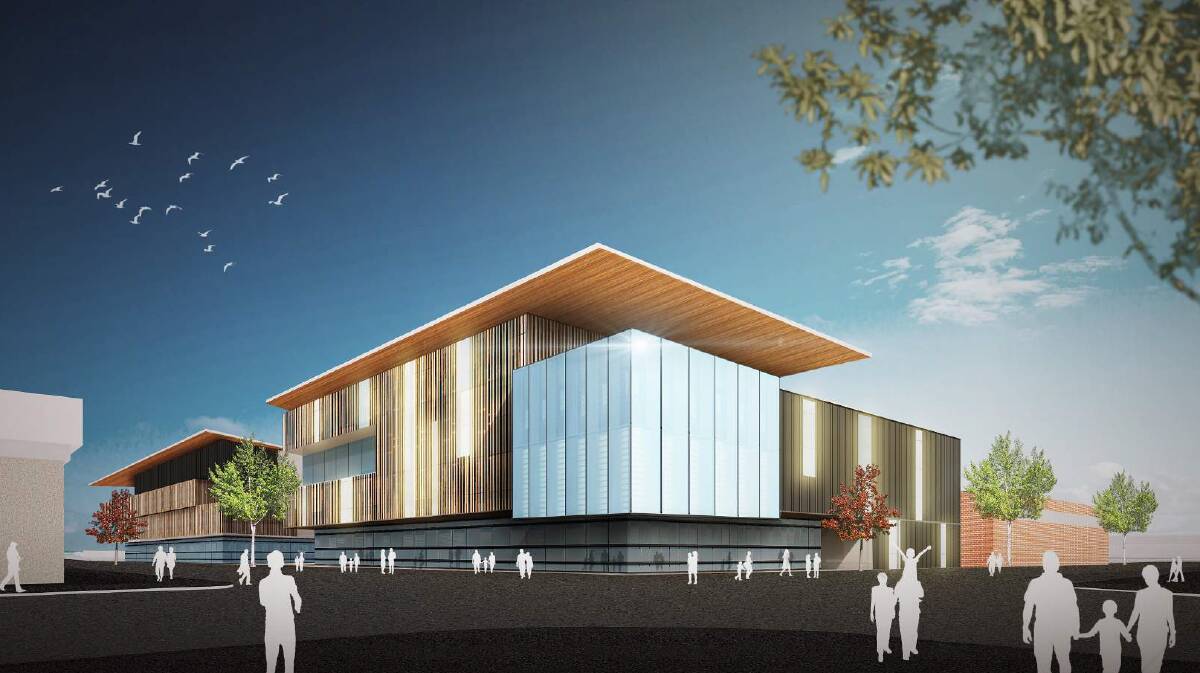 An artist's impression about early plans for the Newcastle Education Campus.