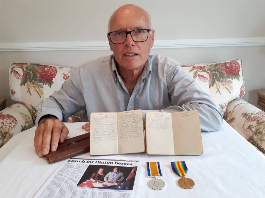 Honour: Roger McFetridge, with his ancestor's diaries, is "privileged and honoured to be someone who is able to give some light to one of the participants of war".
