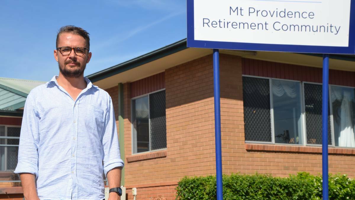 SHORT STAY: New Aged Living Pty Ltd founding director Dylan Walsh at the facility following his purchase in 2018.