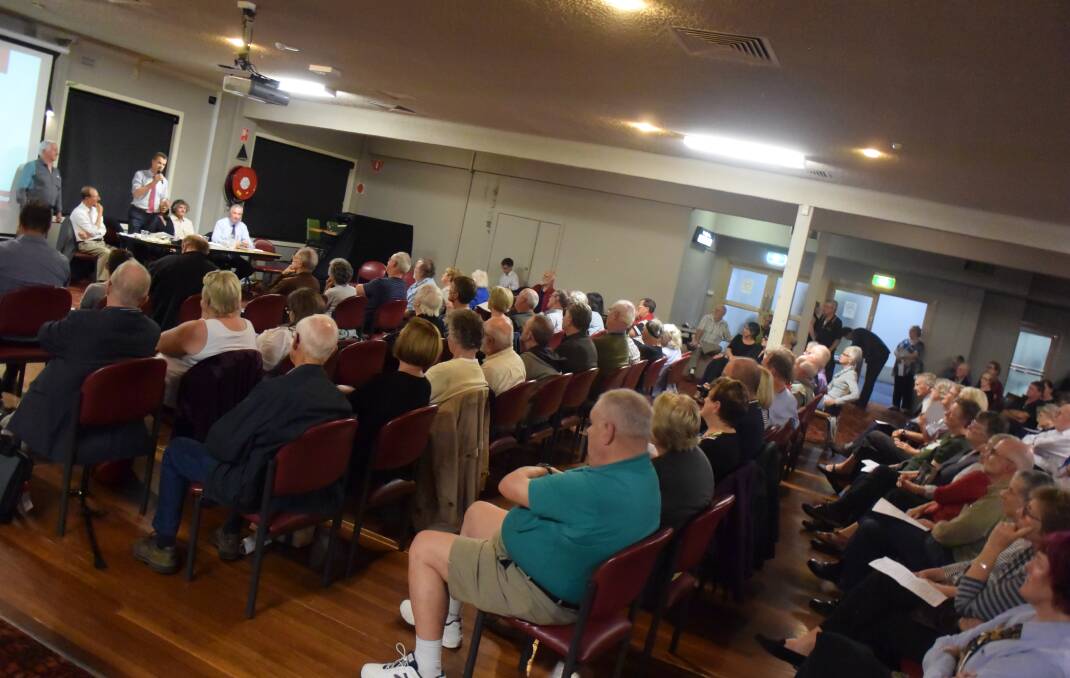 DEFIANT: A meeting of community group Keep Rail on the Corridor heard that federal Liberal candidates in the Hunter could face backlash over the state government's light rail plan. Picture: Brodie Owen