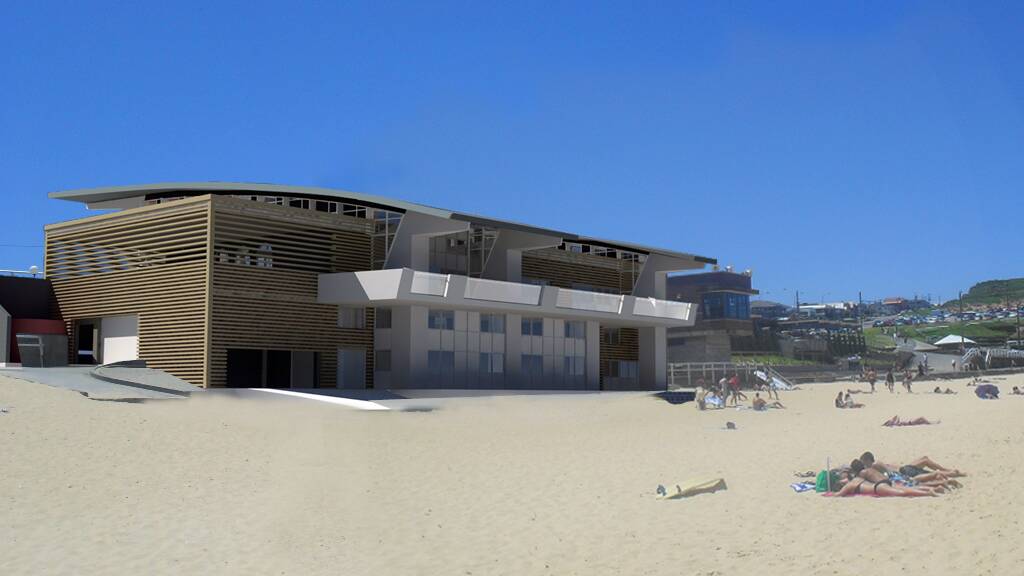 NEW AND IMPROVED: An artist's impression of the new Cooks Hill Surf Club at Bar Beach upon completion. Stage one of the project's construction will begin in August. Picture: Supplied