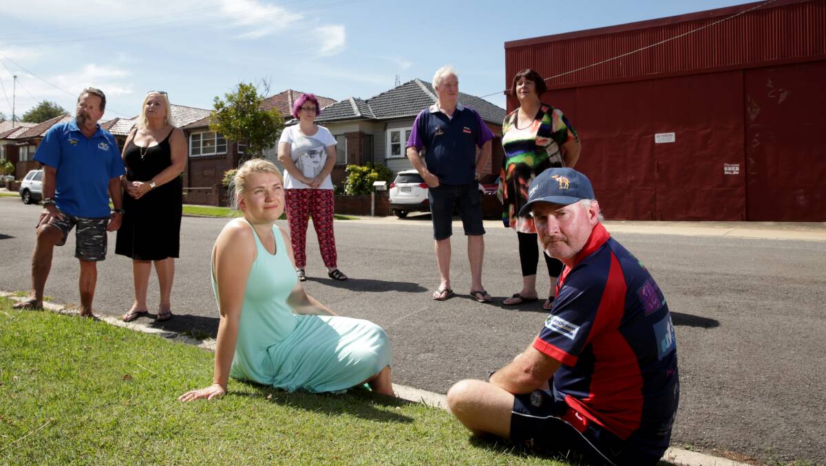 WORRIED: Waratah residents, at back, John and Sue Dawson, Kim Lowe and Colin and Joan Woods, and sitting, Alison Beverley and Adam Lowe. Picture: Simone De Peak