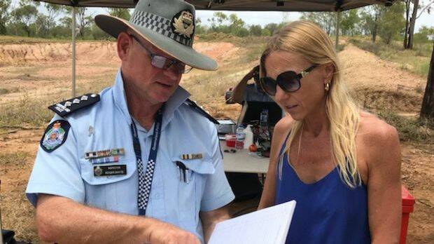 Rachel Penno, mother of missing Newcastle man Jayden Penno-Tompsett, joined the search in Charters Towers.