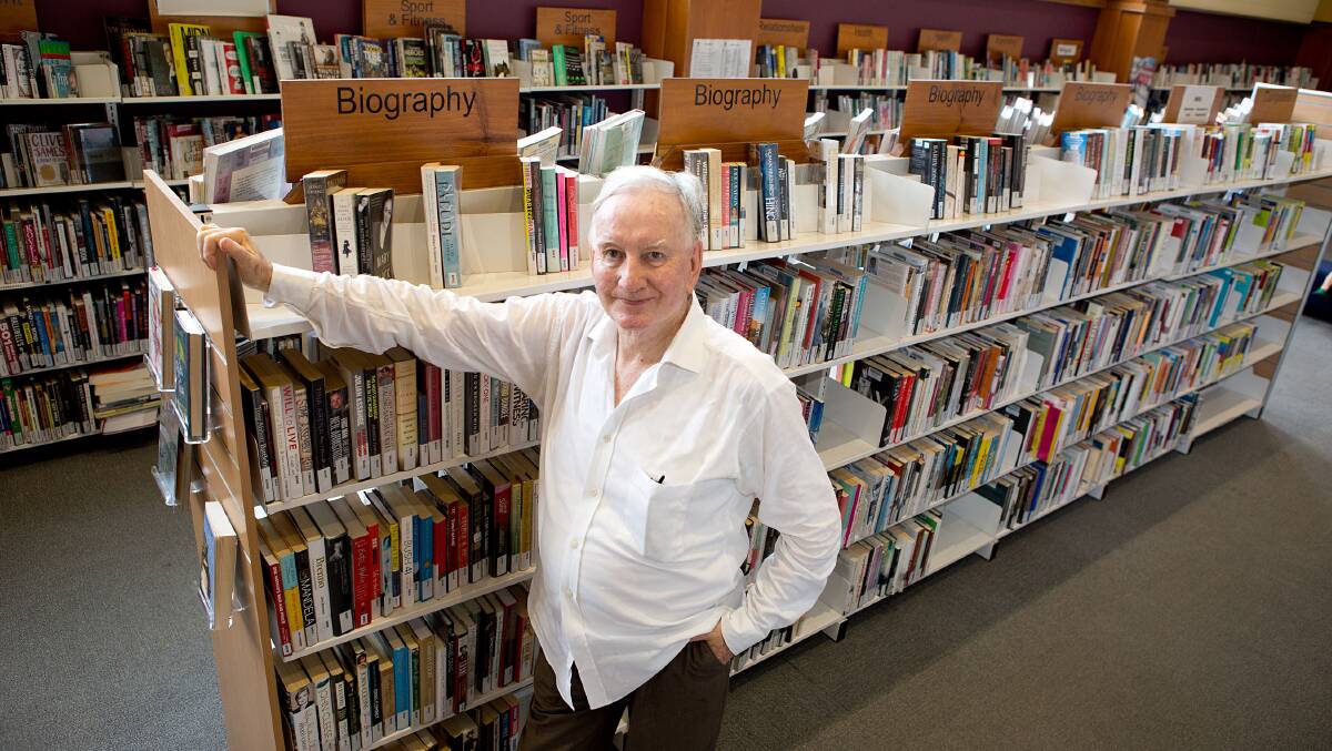 ENTER STAGE RIGHT: Peter Trist at Newcastle library. 