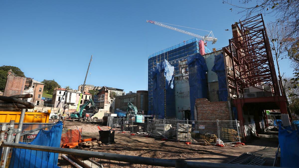 HIGH-RISE RISK: SafeWork NSW issued six improvement notices to a demolition contractor working at the East End development site in Newcastle CBD this week after being alerted by union officials to safety concerns. Picture: Simone De Peak 