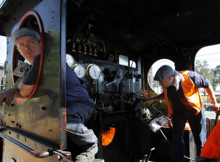 Byron Muter, train driver, and his brother Reece have been volunteering at the North Rothbury site helping restore heritage trains for almost 20 years.