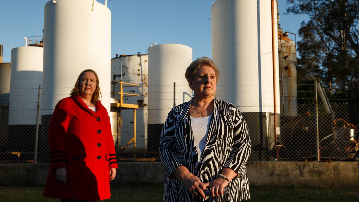 TIME IS NOW: Maitland MP Jenny Aitchison and Ramona Cocco have been campaigning to have the Truegain site clean-up for years. Pictures: Max Mason Hubers. 