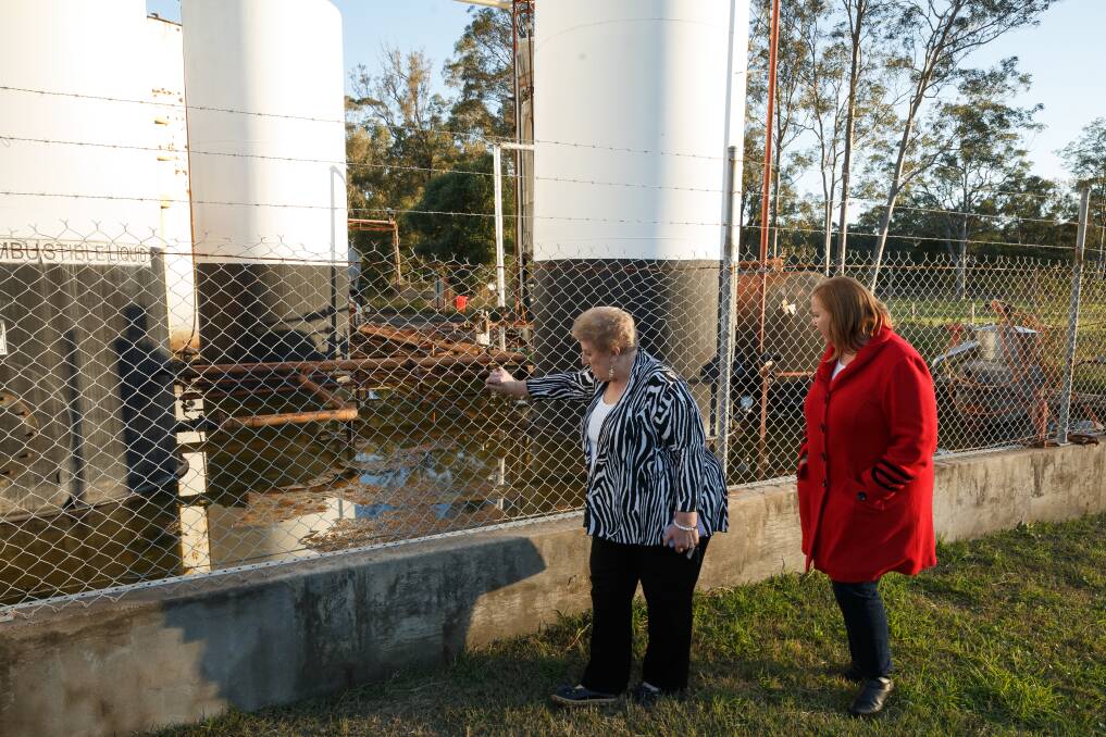 FURIOUS: Rutherford Resident Ramona Cocco, left, and Maitland MP Jenny Aitchison have been campaigning for years to get the site remediated. 