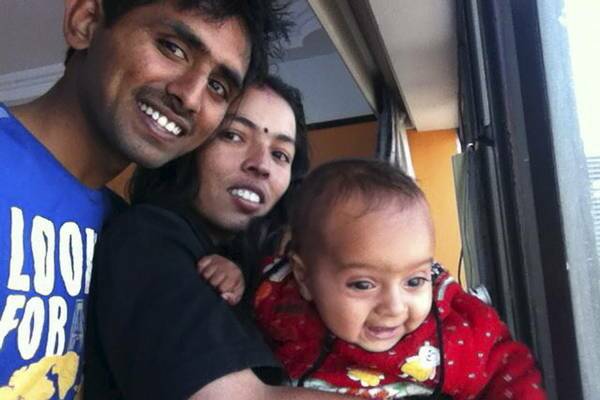 POPULAR: Hari Harry Singh and his wife Abu Tuver and their daughter Priya before his tragic accident. 