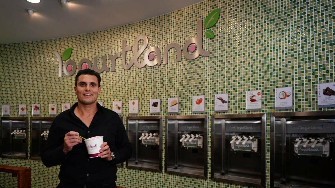 HYPE: Newcastle accountant Paul Siderovski came across Yogurtland while on holiday in Hawaii and bought the Australian rights to the franchise in 2013. 