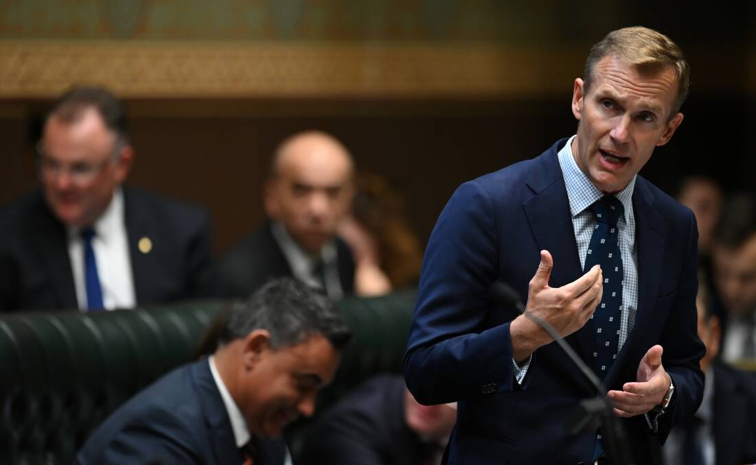 IN THE DARK: Planning and Public Spaces Minister Rob Stokes said he was unaware Lake council had loaned itself funds set aside for community infrastructure projects.