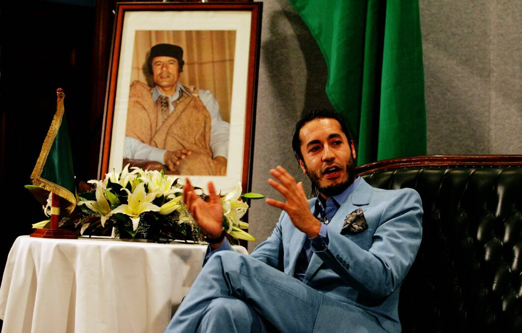 DIAMONDS: Former Libyan leader Colonel Muammar Gaddafi's son Al-Saadi Gaddafi.