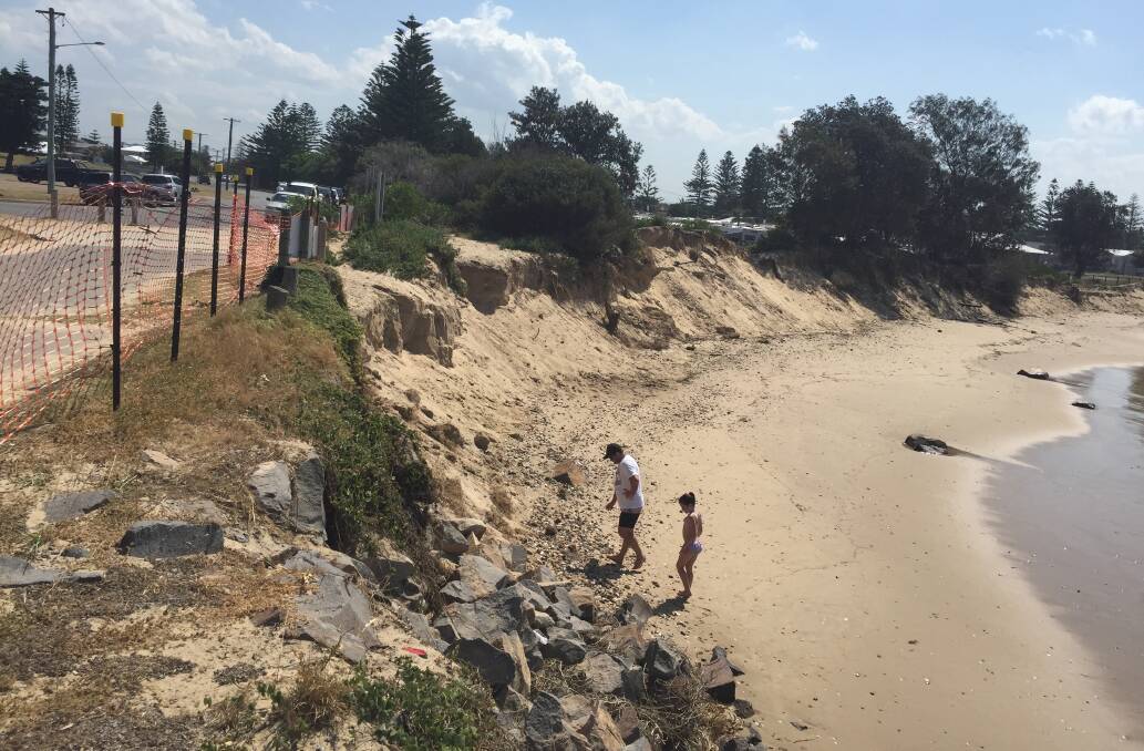 ACCESS DENIED: Beach access near the Stockton breakwater has been a no go zone for months.