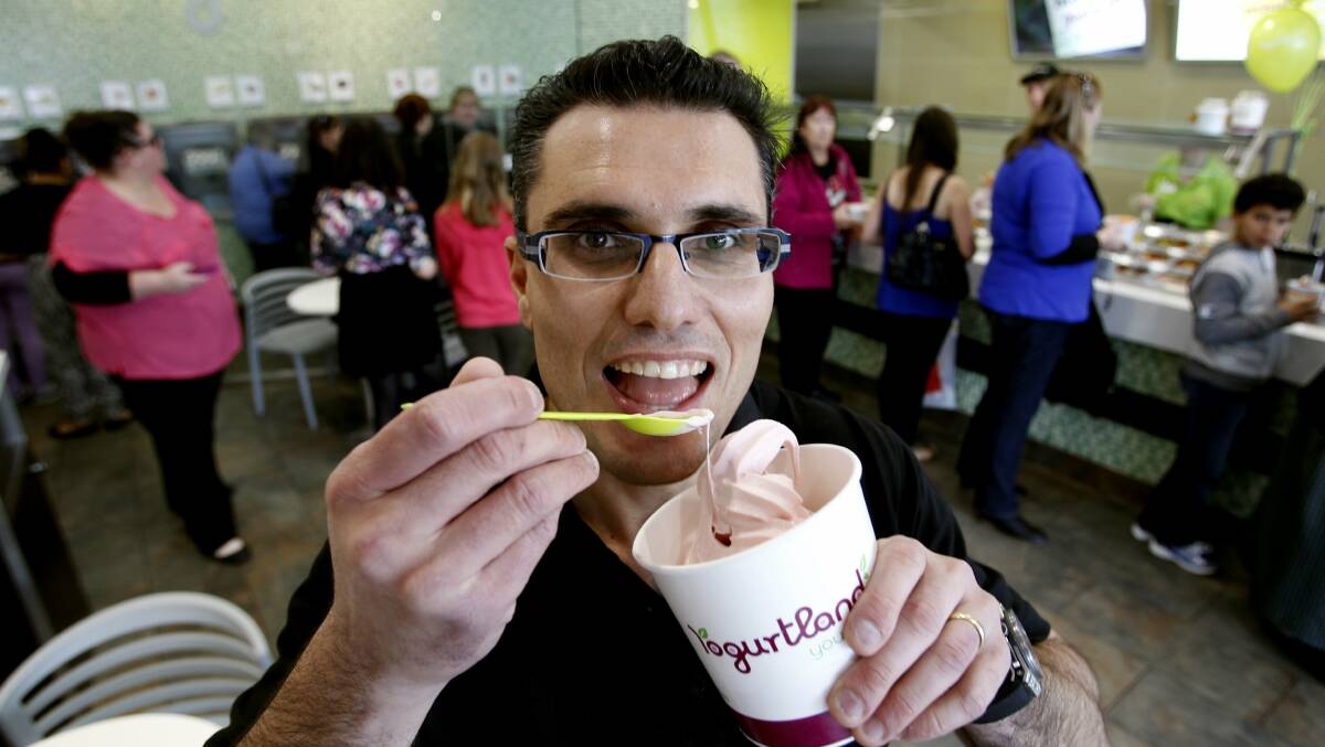 VISION: Yogurtland Australia owner and prominent Newcastle accountant Paul Siderovski said he was looking for new opportunities for more franchised stores.