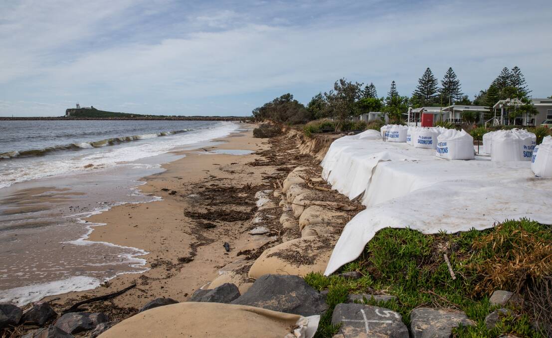 Erosion has crippled Stockton beach.