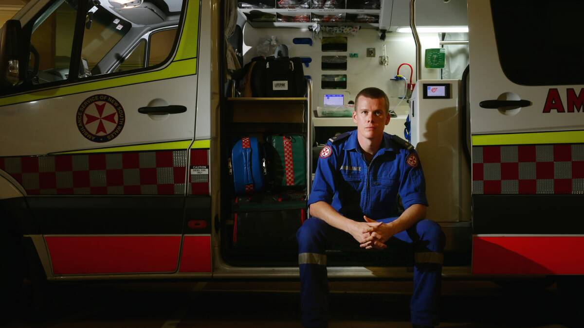STOOD DOWN: NSW Ambulance Inspector Mick O'Connor, pictured here in 2015 in relation to violence against paramedics, is one of two senior managers pulled from duty this month. 