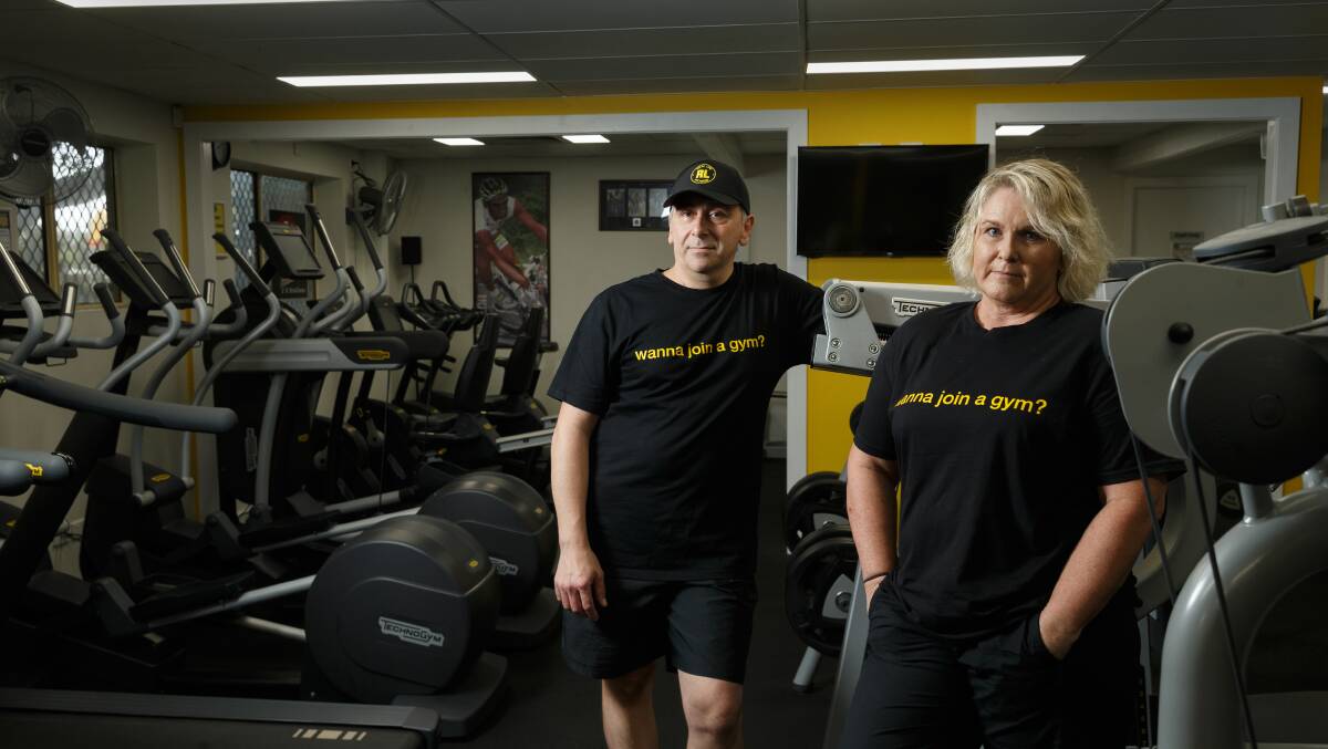 DEVASTATED: Sergio and Lisa Rossi went from running their own small business, Real Life Fitness at Mayfield East, to unemployed due to the coronavirus shutdown this week. Picture: Max Mason-Hubers 