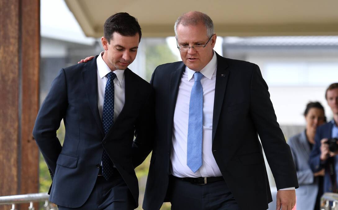 NEW FACE: Brisbane MP Trevor Evans, pictured with Prime Minister Scott Morrison, is the government's new PFAS spokesman. 