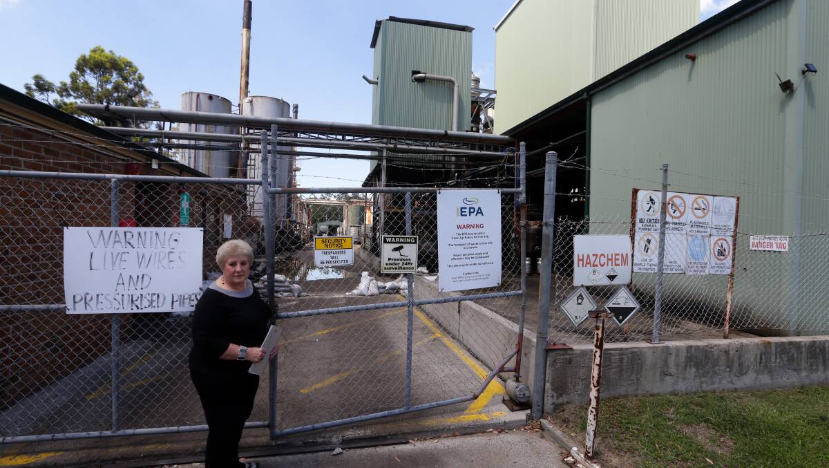 NOT GOOD ENOUGH: Rutherford resident Ramona Cocco wants answers about why the Environment Protection Authority wasn't able to prevent a chemical spill from the abandoned Truegain site. Picture: Jonathan Carroll