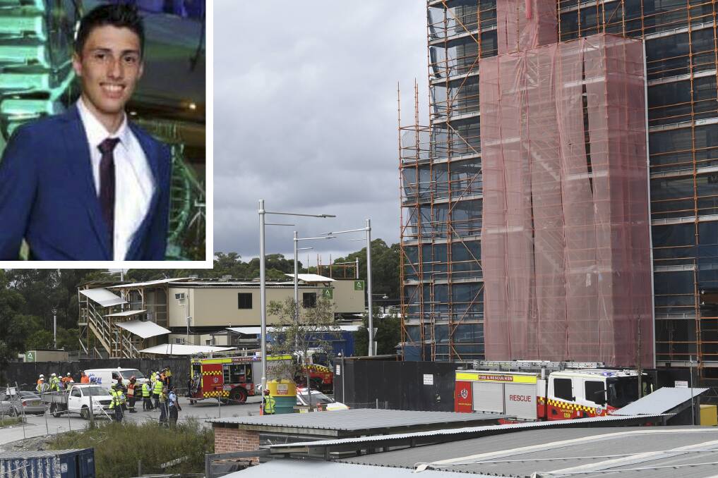 TRAGEDY: Formworker Christopher Cassaniti was crushed to death in a scaffold collpase on a building site last year.