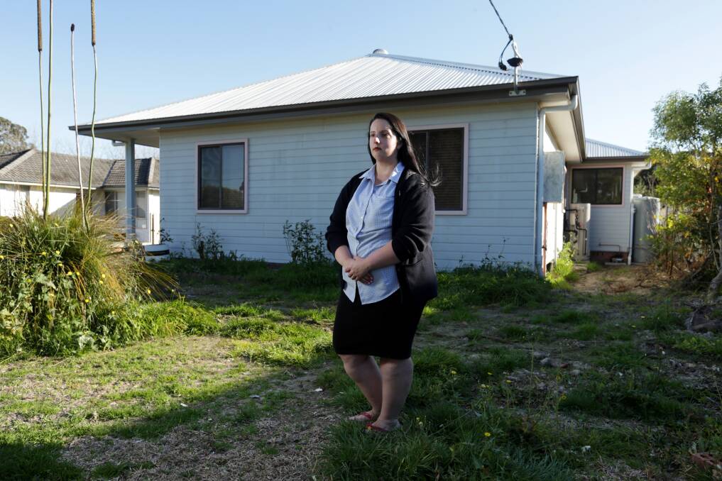 STRESSED: Argenton nurse Christine Latham will add $90,000 on her home loan to clean up Pasminco's lead pollution in her yard. Picture: Simone De Peak