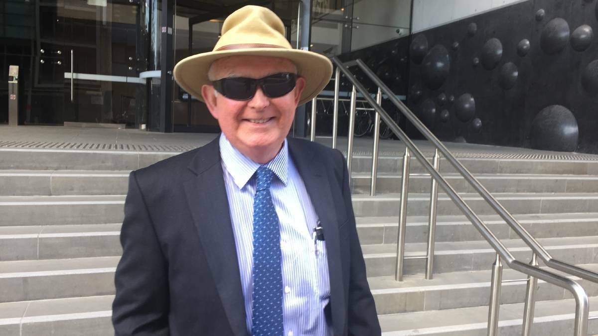 FRAUD: Veteran Maitland accountant Michael Unicomb outside Newcastle District Court where he pleaded guilty to obtaining financial advantage by deception.